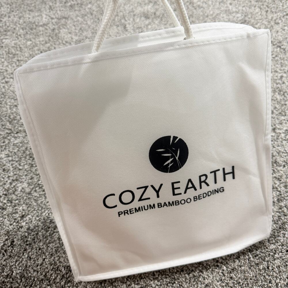 New Cozy Earth White 100% Viscose from Bamboo KING Size Premium Flat Sheet